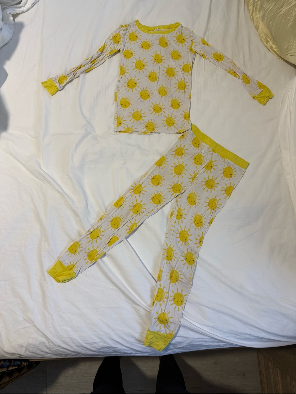 Little Sleepies Yellow Sun Long-Sleeve Pajama Set